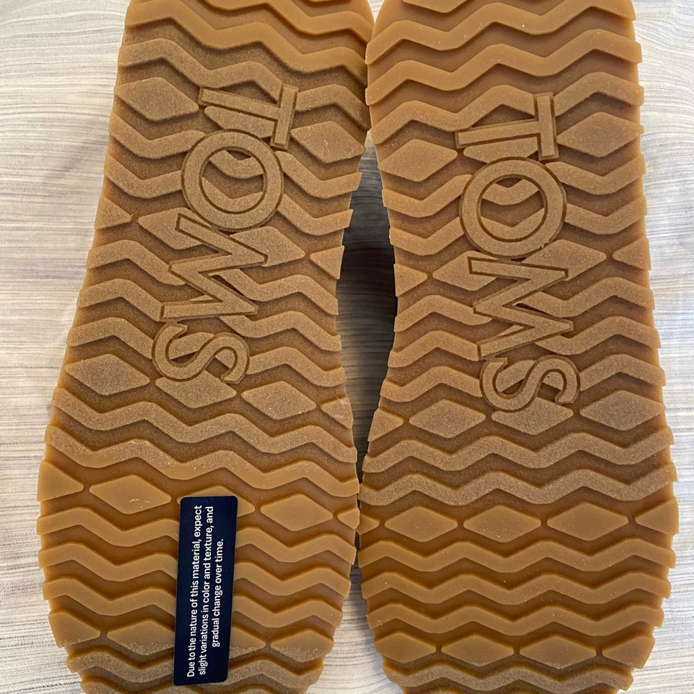 TOMS Black Knit Slip-On Sneakers with White Sole - Picture 7 of 10